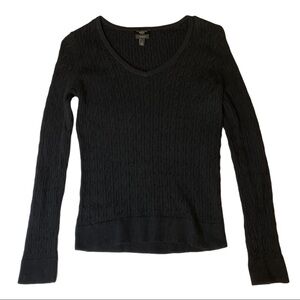 Talbots Women’s Black Size P 100% Cotton Sweater